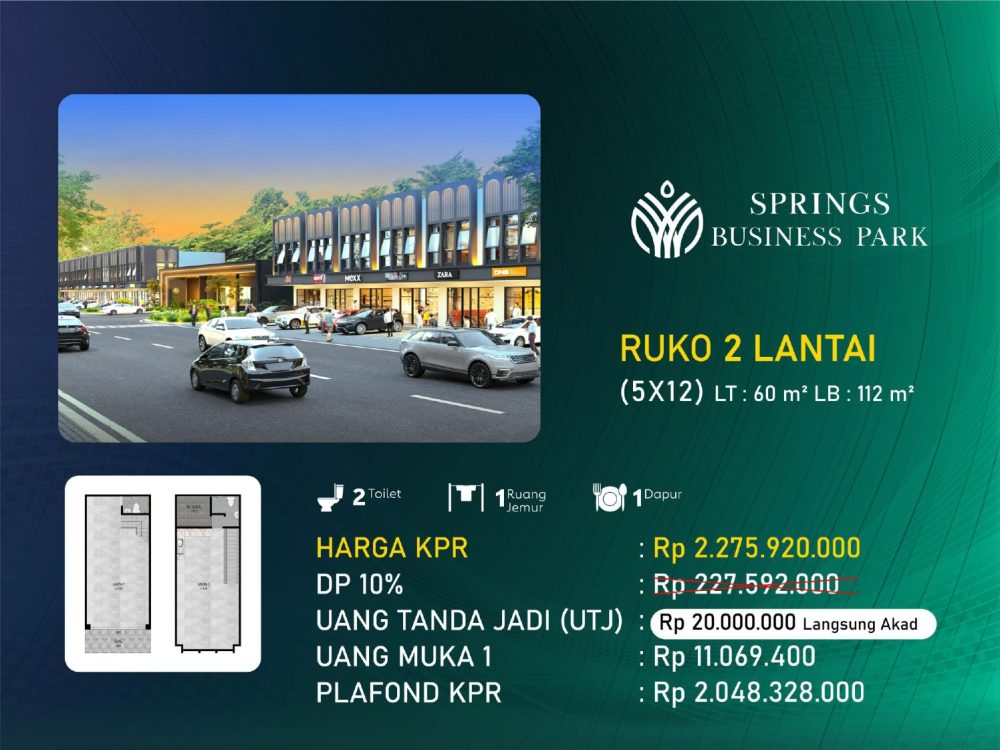 RUKO siap huni mutiara makassar
